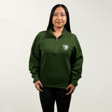 Unisex Quarter Zip Sweatshirt - Green