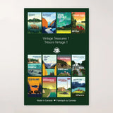 Vintage Treasures 1 Postcards - 27 Pack