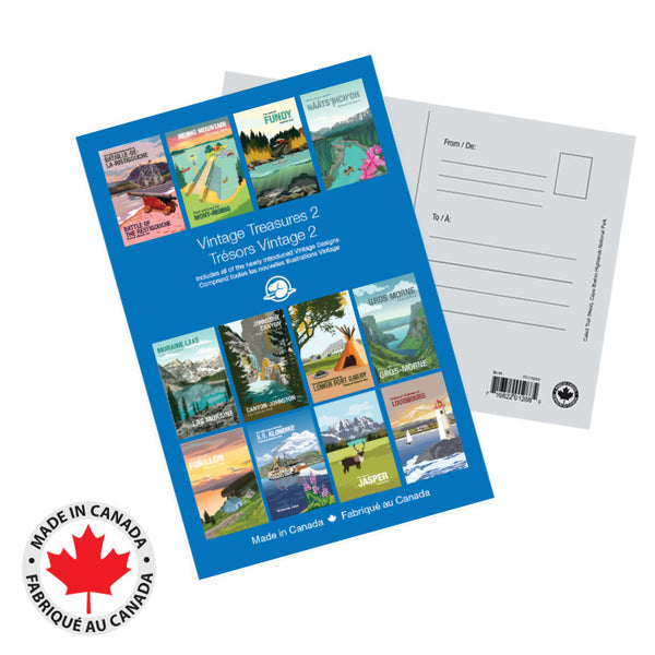 Vintage Treasures 2 Postcards - 27 Pack