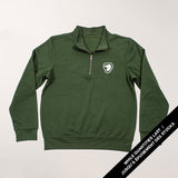 Unisex Quarter Zip Sweatshirt - Green