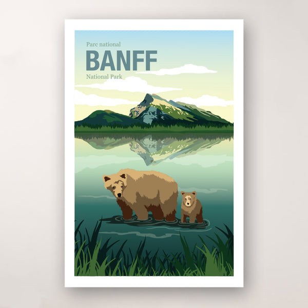 Affiche du parc national Banff