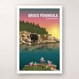 Affiche du parc national de la Péninsule-Bruce