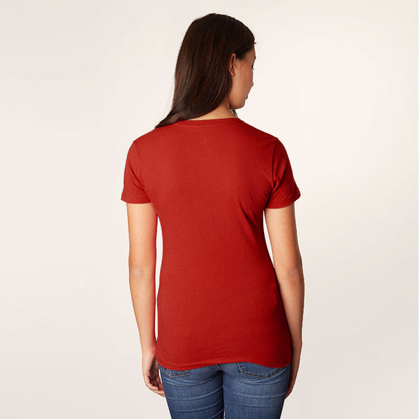 Essentials Women's 2-Pack Classic-Fit Short-Sleeve Crewneck T-Shirt,  Burgundy/Navy, Medium